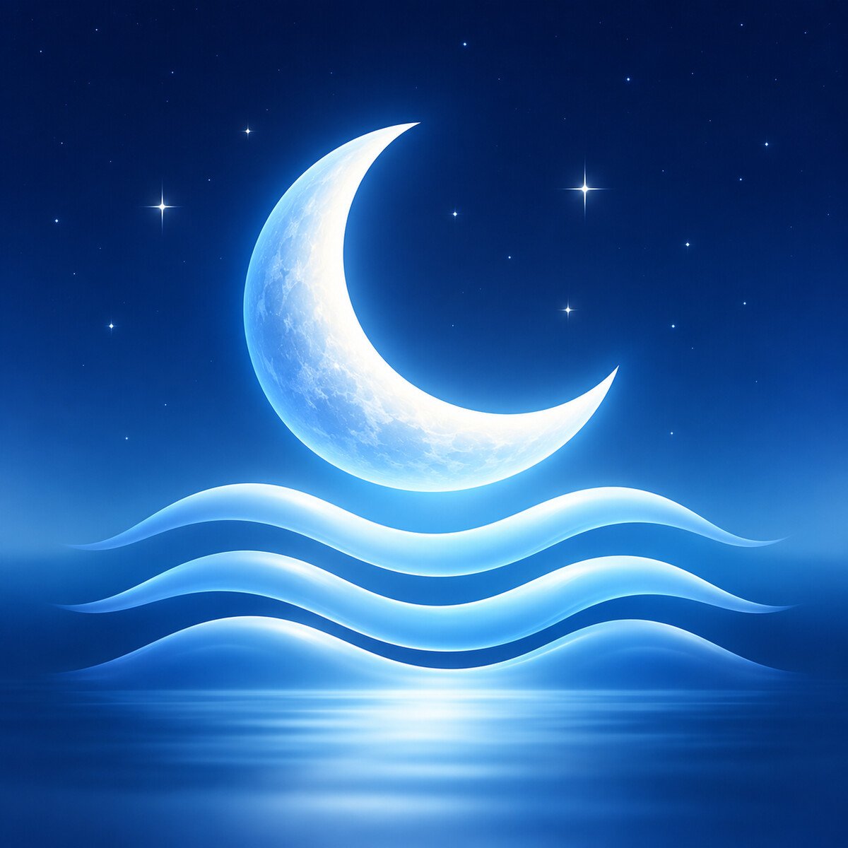 Sleep Foundation moon and waves course artwork