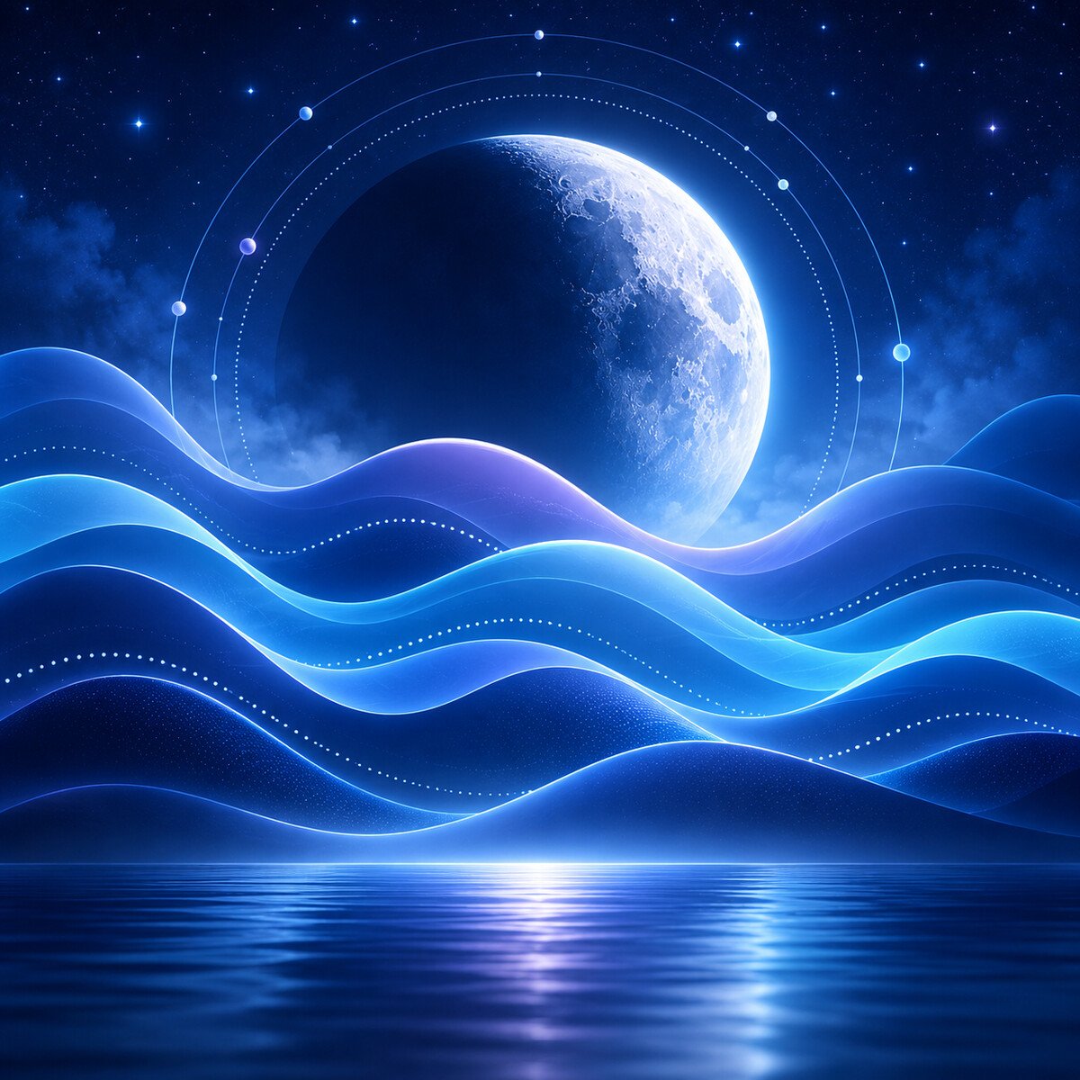 Sleep Mastery moon and rhythm waves course artwork